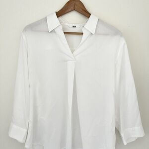Uniqlo Classic White Women's Blouse